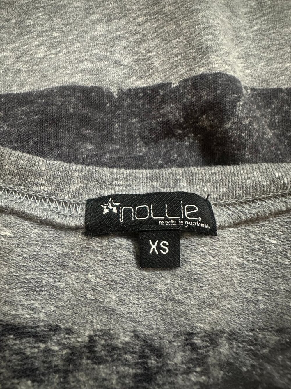 Nollie Long Sleeve Grey Striped Shirt Size XS - Picture 6 of 7
